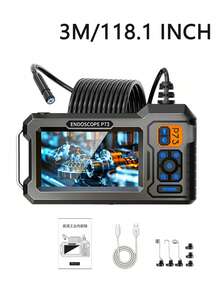 Industrial Endoscope Camera, 4.3-Inch IPS Screen, IP67 Waterproof, 1m/39-Inch Cable, With Magnet, Hook, Side Mirror, Suitable For Pipe Inspection, Car Repair, HVAC, Car Diagnosis, Men's Device - Endoscope - View 16