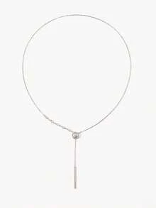 Opalesca 1 buah Kalung Liontin Bulat Minimalis Serbaguna dengan Hiasan Berlian Imitasi Sepanjang 80cm untuk Wanita, Musim Gugur/Dingin - Bintang - View 10