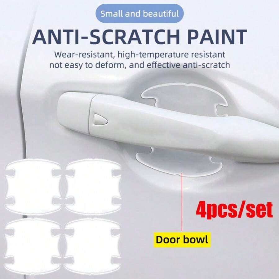 4pcs/Set Car Door Bowl Stickers Universal Paint Protection Scratch ...