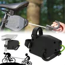 1pc Black Bicycle Tow Rope, Beginner-Friendly Retractable Home Traction System, Convenient Handle Installation, Bicycle Accessory, Suitable For Adult Outdoor Cycling Adventure, Family Weekend Riding, Mountain Bike City Bike Universal Home Cycling Towing Accessory, Outdoor Retractable Wear-Resistant Nylon Towing Tool, Ideal Choice For Cycling Enthusiasts - Multicolor - View 11