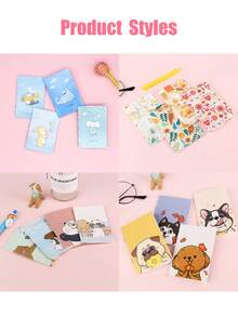 5/10PCS Cartoon Illustration Mini Pocket Notebooks, Lightweight Portable Memo Notebooks, Can Record Notes, Record Inspiration, Can Draft, Essential Back To School Stationery - Multicolor - View 9