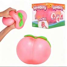 PU Simulated Peach Slow Rebound Fruit Stress Relief Toy Squishy Squeeze Toy Venting Gift Decor - Multicolor - View 2