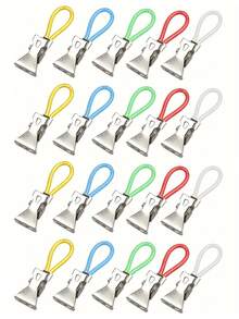 5/10pcs Multi-Color Metal Kitchen Hanging Hooks, Suitable For Kitchen, Cabinet And Bathroom (5 Colors) - Multicolor - View 2