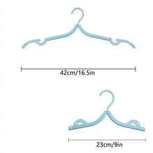 Foldable Travel Clothes Hangers Portable Laundry Rack With Storage Bag For Business Trip Dorm Household - Multicolor - View 7