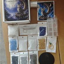 Moon Star Owl Bead Weaving Craft Set, Beginner Friendly For Table Ornament & Holiday Gifting - Multicolor - View 6