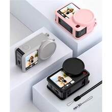 1 buah Casing Pelindung Silikon Lembut Tahan Guncangan, Penutup Lensa Anti Gores, Aksesori Kamera Osmo Action 6 - View 8