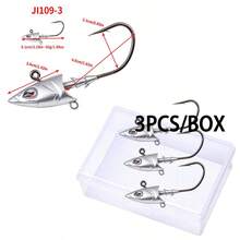 3件/盒 28g 42g 56g 釣魚慢釣鉤頭，三角頭附3D眼睛，大洋釣魚裝備鉤 - 彩色 - 查看 11