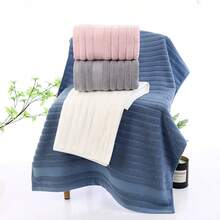 Luxury 100% Pure Cotton Wholesale Bath Towels, Soft And Highly Absorbent, Customized Knitted Baby Bath Towels For Home Use - Pink - View 5