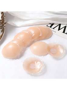 10pcs Reusable Nipple Covers, Round Seamless Invisible Self-Adhesive Bra Cups, Non-Slip Backless Nipple Covers, Suitable For Various Occasions - Multicolor - View 11