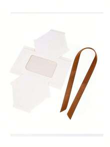 10/5 Pcs Hexagonal Window Kraft Gift Boxes Baking Packaging Boxes, Mini Cupcake Containers Ideal For Surprise Small Gifts, Weddings, Birthdays And Gender Reveal Parties Perfect For Party Favor Packaging And Decorative Use - View 4