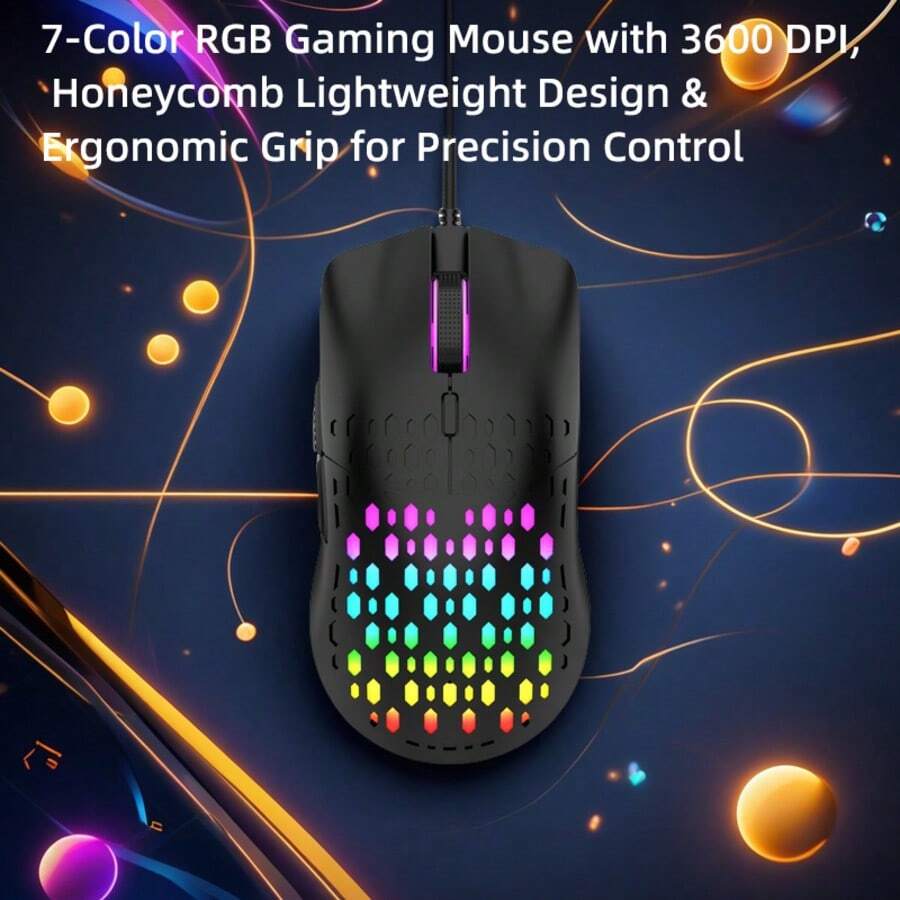 HXSJ Wired LED Illuminated Gaming Mouse For Tablet, Laptop, Office And Competitive Gaming - View 1