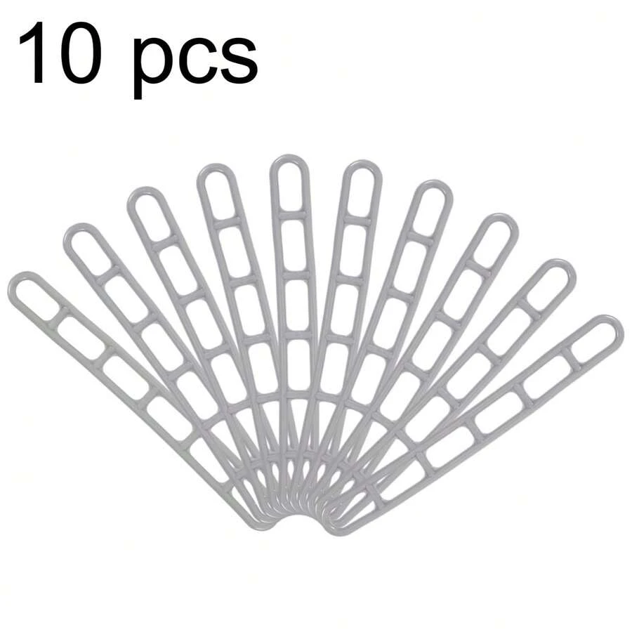 10 buah Pengikat Tali Tenda/Kanopi/Awning Plastik PP Tahan Lama, Pegangan Ergonomis, Pemasangan Mudah, Pemasangan Stabil, Aksesoris Tenda, Perlengkapan Berkemah - Grey - View 1