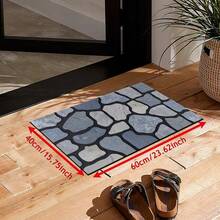 1pc Stone Texture Pattern Printed Diatomaceous Earth Kitchen Mat, Absorbent Kitchen Floor Mat, Kitchen Rug, Sink Front Mat, Suitable For Kitchen, Bathroom, Entryway, Hallway, Laundry Room And Home Decor - Multicolor - View 15