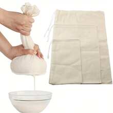 Reusable Cheese Cloth And Bag - Heavy Duty Nylon Kitchen Strainer With Openings - View 4