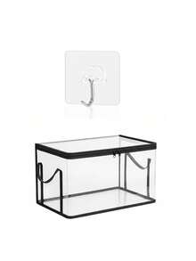 Transparent PVC Clothing Storage Box With Reinforced Zipper And Side Handles, Stackable Wardrobe Storage Container, Foldable Wardrobe Storage Box For Storing Clothes, Towels, Books, Bedroom, Dorm, Apartment, Home Organization Back To School And Daily Home Storage Solution, Zipper Wardrobe Clothing Storage Box, Foldable Wardrobe Storage Organizer For Bedroom Dorm Apartment, Perfect Back To School And Home Gift - Multicolor - View 9