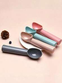 1pc Premium Non-Stick Ice Cream Scoop, Suitable For Desserts And Fruit Balls - Multicolor - View 2