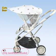 Portable UPF50+ Baby Stroller Sunshade, Protection, Baby Stroller Accessories. - Outer Space - View 6
