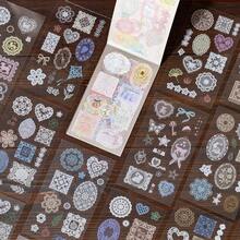 20 Blatt/Packung Stickerbuch handgefertigte Stoffserie PET Spitzen-Thema Aufkleber, Sammelalbum-Zubehör Notizbuch-Accessoires, zum Dekorieren von Karten, Fotorahmen, Computern, Handyhüllen, Wasserflaschen, Junk Journals, Schreibwarenboxen, Gepäck, Schreibtisch-Dekorationsaufkleber - Aufkleber - Übersicht 11