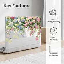 2件裝透明全覆蓋硬殼PC保護殼，適用於MacBook/Matebook，水晶透明防刮防撞薄型筆電外殼，相容13 Neo/13.3 Air/13.3 Pro/13.6Air/14.2 Pro/15Air/16.2Pro/D16/14 Ultra - 查看 5