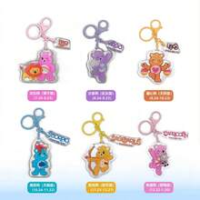 Care Bears 12 Zodiac Acrylic Keychain, Playful Character Resin Pendant, Bag Charm Car Decor, Fashion Accessory, Anime Lover Gift Box Birthday Present - Multicolor - View 13