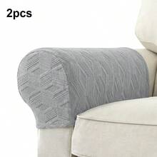 2pcs/Set Plaid Jacquard Sofa Armrest Covers Stretch Couch Arm Slipcover All Seaons Chair Sofa Arm Protector Cover For Living Room - Multicolor - View 10