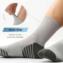 10 pares de calcetines deportivos para hombre, malla transpirable, absorción de humedad y resistencia al olor, adecuados para fitness, correr, senderismo al aire libre, fútbol y otros deportes - Multicolor - Ver 2