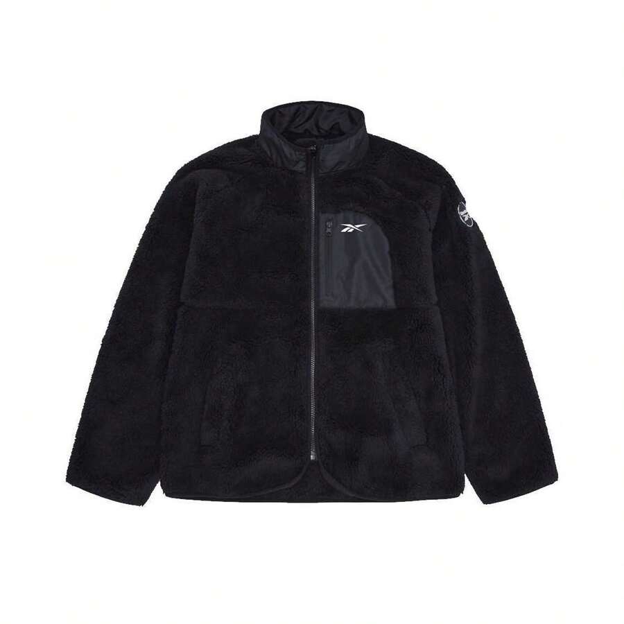 Reebok Womens/Ladies Double Monkey Fleece Jacket - Black - View 1