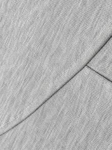 Men's Autumn Solid Color Sports Jogger Pants | Slanted Pockets & Elastic Waistband Drawstring Fashion Stitching | Casual Essential Straight Leg Pants - Light Grey - View 5