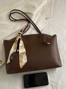 New Luxury High-End Pattern Versatile Women's Shoulder Bag Tote - Coffee - View 7