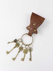 Medieval Vintage PU Keychain Pendant,Halloween Dark Style Witch Cosplay Atmospheric Accessory,Suitable For Carnival And Halloween Costume Accessories - Multicolor - View 6