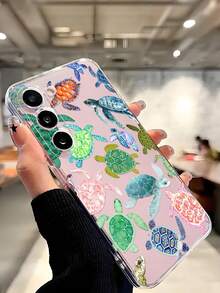 1件時尚彩色小烏龜軟手機殼保護套，適用於 Honor Galaxy A04e/12/A13/A14/A34/A50/A52/A53/A54/S21/S22/S23/S24/S25/S25Ultra/S25FE/S26/S26 PLUS/S26 ULTRA/S26 EDGE/ 6A/7A/8A/ 12T/13T/15T/15 TPRO，[國際版非本地版] - 無色 - 查看 7