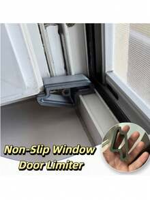 2pcs Door And Window Stoppers | Durable Anti-Collision Buffer Strips And Track Lock Set, For Balcony Partition, Ventilation And Privacy Protection | Easy To Install, Suitable For Patio Doors, Bedroom Essentials | Home Gift - Door and Window Wedges - View 8