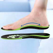 1pc EVA Shock-Absorbing Comfortable Insoles, Suitable For Sports Shoes | High Elasticity Anti-Fatigue Foot Pads | Enhance Sports Performance & Foot Protection - Green - View 7