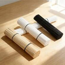 50 Buah Stik Diffuser Aromaterapi, Stik Diffuser Aroma Serat Minyak Esensial untuk Rumah, Kantor, Hotel Spa 20cm X 3mm (Warna Alami, Hitam) - Beraneka warna - View 3