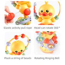 Baby High Chair Suction Cup Toy, Early Education Intellectual Grasping Rattle Toy, Soothing Enlightenment Toy - 彩色 - 查看 7