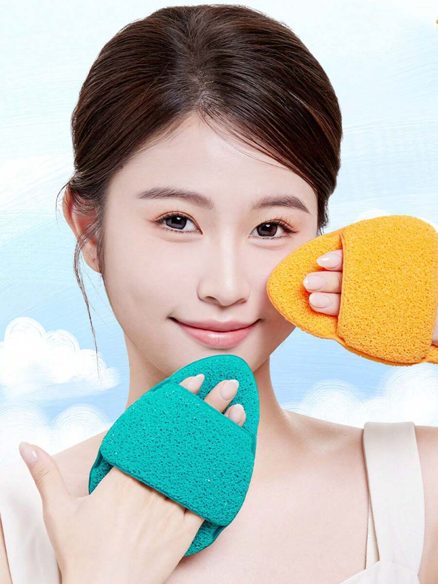 Giant Refreshing Facial Sponge - Ultimate Cleansing Tool - Extra Thick Oversized Face Cleansing Sponge - Multicolor - View 1