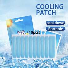 10pcs Cooling Ice Patches, Hydrogel Ice Pads, Compact Portable Design, Suitable For Outdoor Activities, Sports, Travel, Camping, Home Use, Beach Vacation, Gift For Friends And Family, Unisex - Ice Packs - View 7
