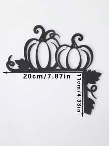 1pc Halloween Black Pumpkin Door Corner Decor, Pumpkin Vine Door Frame Hanging Ornament, Black Pumpkin Wall Corner Pendant, Halloween Door Header Decoration, Pumpkin Shaped Door Decor, Autumn Pumpkin Wall Hanging, Door Side Corner Decoration, Pumpkin Leaf Wall Decor, Haunted House Theme Decoration, Halloween Entrance Arrangement, Door Frame Top Decoration, Living Room Entrance Wall Accent, Hallway Doorway Hanging Decor, Window Corner Decoration - Door Frame Decoration Q - View 13