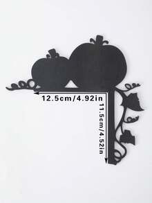 1pc Halloween Black Pumpkin Door Corner Decor, Pumpkin Vine Door Frame Hanging Ornament, Black Pumpkin Wall Corner Pendant, Halloween Door Header Decoration, Pumpkin Shaped Door Decor, Autumn Pumpkin Wall Hanging, Door Side Corner Decoration, Pumpkin Leaf Wall Decor, Haunted House Theme Decoration, Halloween Entrance Arrangement, Door Frame Top Decoration, Living Room Entrance Wall Accent, Hallway Doorway Hanging Decor, Window Corner Decoration - Door Frame Decoration Q - View 12