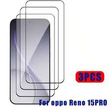 3 قطع واقي شاشة زجاج مقسى عالي الدقة منحني 3D فيلم عدسة شفاف متوافق مع OPPO Reno 16/16 Pro/16 F/Reno 15 5G/15 Pro/15 Pro Max/15 F/ Find X8/X8 Pro/A6/A6 Pro لهواتف سلسلة Reno - شفاف - مشاهدة 4