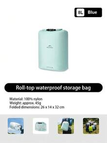 Naturehike 2L/4L/8L/12L/20L 捲口防水收納袋，真空排氣設計，PU 2000mm 防水，多場景使用，適合戶外露營、旅行、商務出差 - 彩色 - 查看 24