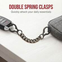 Double Spring Clasp Key Chain Extender, Metal Keychain Extension For Keys Bag Charms Men's Keychain - Multicolor - View 7
