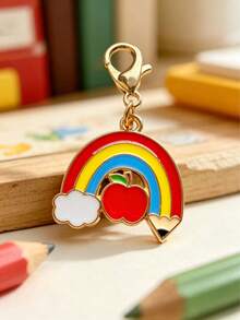 10/20pcs Back To School Keychain Set, Suitable For Boys And Girls, Perfect For Students' First Day Of School, Comes With Blessing Cards, Collectible Decoration, Ideal For Classroom Rewards And School Party Favor Bag Fillers (Random Styles) - Multicolor - View 7