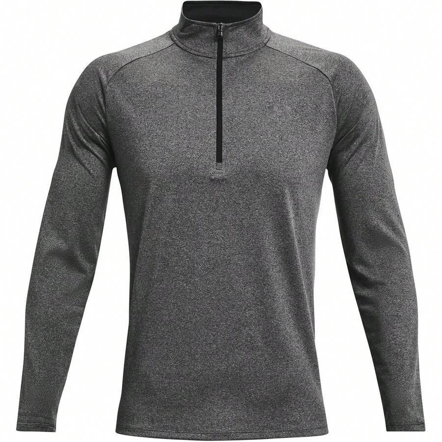 Under Armour Mens 2.0 Half Zip Technical Top - Carbon Heather/Black - View 1