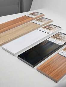 Estantería de pared minimalista nórdica, estantería individual, disponible en múltiples tamaños y colores. Ideal para sala de estar, dormitorio, decoración de pared de fondo de TV y exhibición montada en la pared. - Blanco - Ver 3
