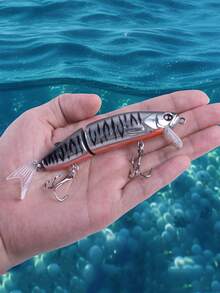 GOTURE 2 Segment Jointed Swimbaits, Fishing Lure Attractive Lightweight Bold Fake Floating Minnow For Bait Multicolor Slow Sinking For Freshwater Saltwater Angling. - Multicolor - View 6