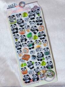 3D Embossed Crystal Animal Stickers - Decorative Decals For Backpacks, Pencil Cases, Children's Toys - Multicolor - View 12