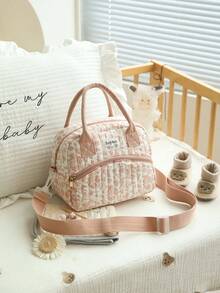 1pc Portable Handheld Mommy Bag, Large Capacity Diaper Storage Bag For Outings, Mother And Baby Bag - Multicolor - View 7