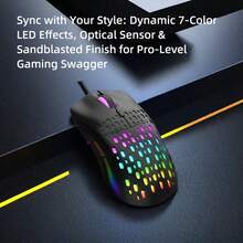 HXSJ Wired LED Illuminated Gaming Mouse For Tablet, Laptop, Office And Competitive Gaming - View 8