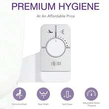 Toilet Bidet Attachment Ultra-Thin Non-Electric Adjustable Water Pressure Self-Cleaning Nozzle Control Rear Wash And Feminine Care Easy Installation - A - View 5